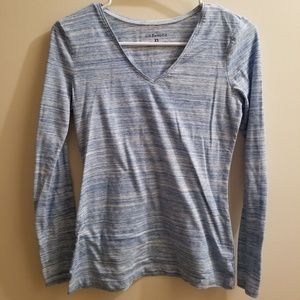 G.H. Bass And Co Long Sleeve Shirt Blue and White